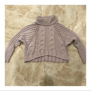 LF Cropped Turtleneck Sweater sz S
